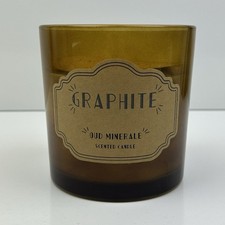 Graphite Oud Minerale Scented Candle Large 3 Wick Jar Luxury Soy Wax 575g/20.3oz