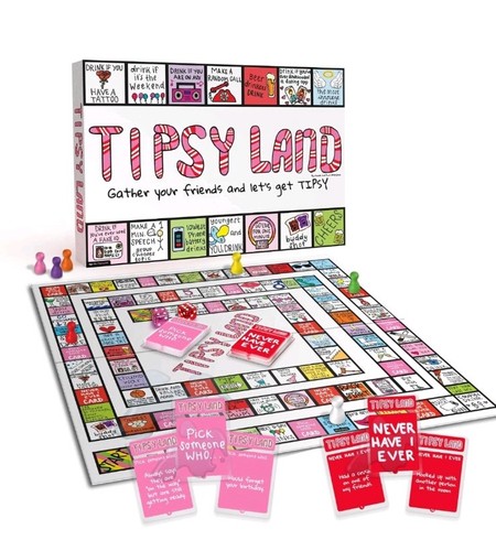 Tipsy land drinking - land, board