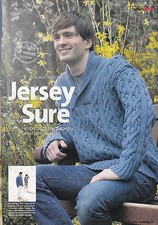 ROWAN ALL SEASONS COTTON MENS CABLE COTTON SWEATER KNITTING PATTERN - 38-50"