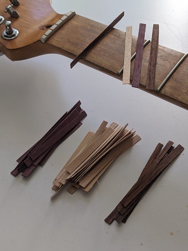Natural dyed veneer fret - dyed,