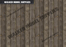 1:6 scale (3xA4) wood wall -