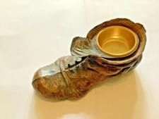 Vintage Collectable Table Top Novelty Plastic Boot With Small Storage Tray.