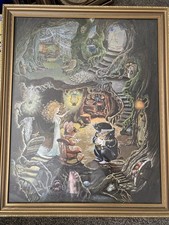 Janet Anne Grahame Johnstone Large Mole Proposes To Thumbelina Dufex Foil Art