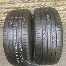 Continental ContiSportContact 5  225/45/17 91W Merc rated X2 Both With 5mm 