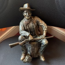 Shudehill Giftware John Wayne Style Cowboy Bronzed Figurine 9.25"