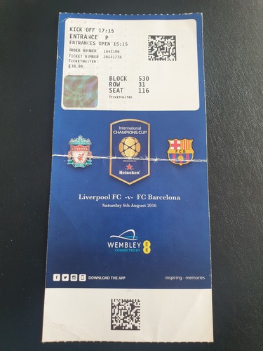Ticket barcelona liverpool - ticket:,