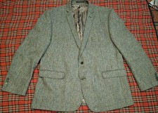  Tweed Racing Green Blazer Jacket Brown Herringbone 48"Chest Hardly Worn 