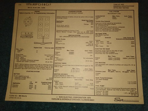 1976 jeep 304 - 1976, engine