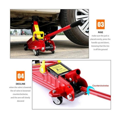 Ton hydraulic trolley jack - 2,
