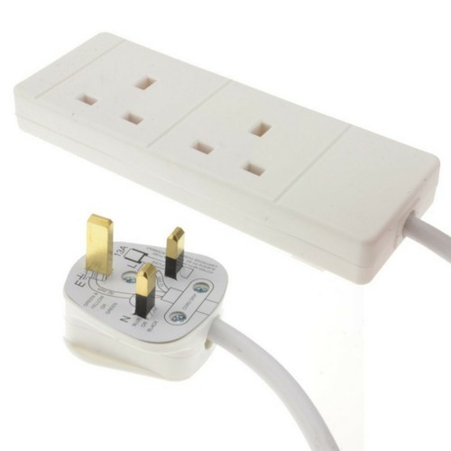 Extension lead twin socket - twin,