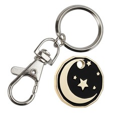 Quality Gold Plated Islamic Moon and Stars Shopping Trolley locker Token x 1