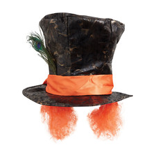 Mad Hatter Top Hat with Hair