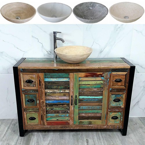 Reclaimed wood bathroom vanity - reclaimed,