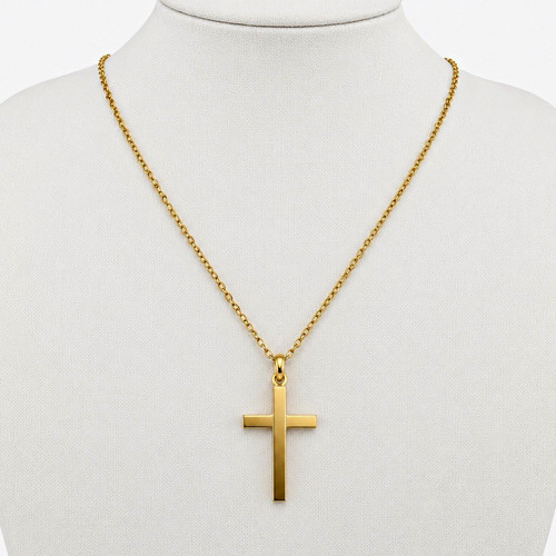 9ct yellow gold cross - 9ct,