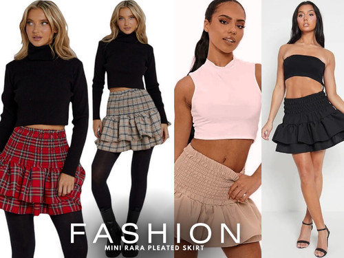 Ladies frill mini rara skirt - ladies,
