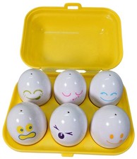 Vintage 1993 TOMY Play n Learn Hide & Squeak. Toy Eggs. Shape Sorter. Egg Box.