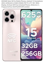 DOOGEE Note 58 Pro Mobile Phones, Android 15 Smartphone 2025, 6250mAh & 32GB
