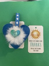 Blue Pocket Hug heart with