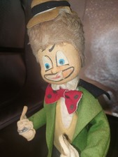 Vintage handmade hobo clown doll 36cm tall 15cm wide