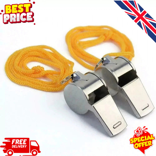 Metal referee whistle - metal,