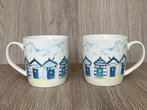 Sainsbury beach hut mugs - beach,