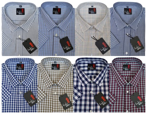Mens checked short sleeve king - mens,
