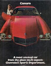 Chevrolet Camaro 1970 USA Market Sales Brochure Rally Sport SS Z28