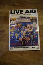 Genuine Live Aid Concert Pogramme - July 13th 1985 - great condition