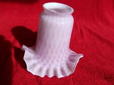 LAMP SHADE GLASS - PINK RAIN DESIGN - LIGHT SHADE - VGC