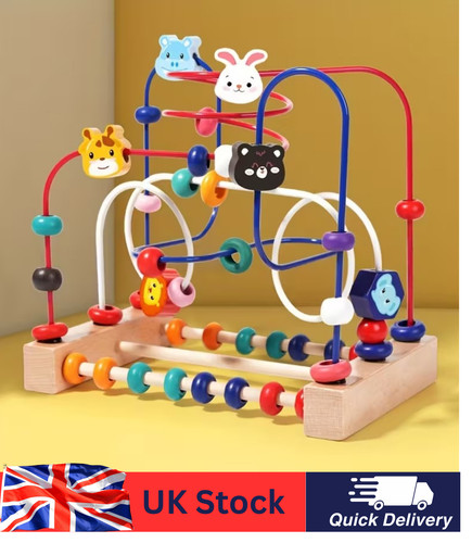 Bead maze toy - beads, roller
