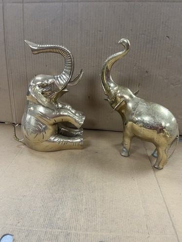 Large brass elephant - 2,