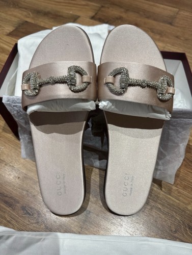 Gucci pink fabric slider - fabric,