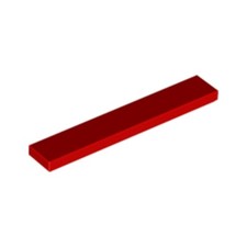 Lego Bricks 10x Bright Red 1x6