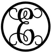 Metal Art Vine Monogram Custom