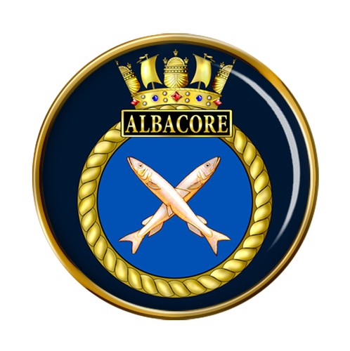 Hms albacore royal navy pin - hms, albacore,