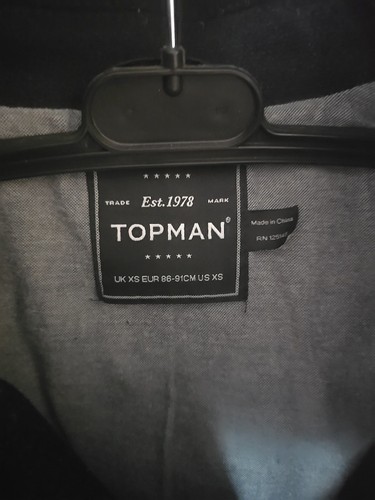 Topman small navy coat