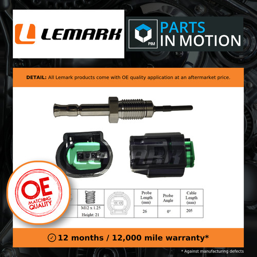 Exhaust temperature sensor - exhaust,