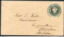 1898 India Stationery cover