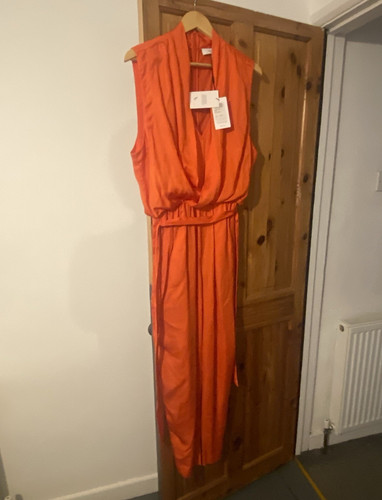 Reiss orange neck sleeveless - v-neck,