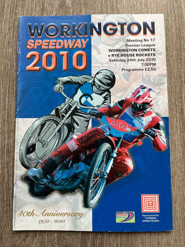 Workington speedway programme - workington,
