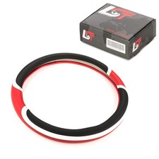 Steering Wheel Cover Ø 38x9 cm Black Red White for CHEVROLET