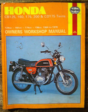 1990 CLYMER HONDA CB125, 160, 175, 200, CD175 TWIN OWNERS WORKSHOP MANUAL