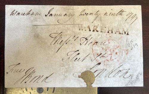 Pre stamp free frank 1797 - stamp,
