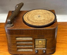 Vintage Philco Phonograph Tube Radio – Spares/Repair – Wood Case – 78 RPM