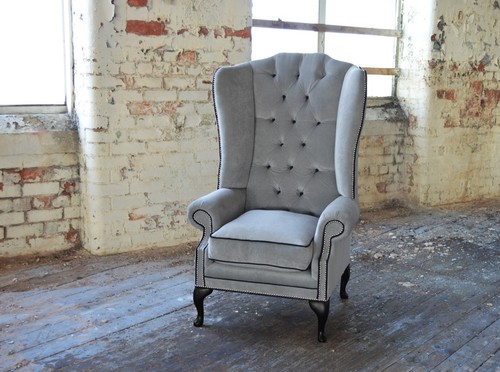 Handmade silver grey velvet - handmade,