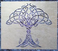 Stencil Tree of Life Celtic mylar wall art 8 x 7.6" home decor shabby chic 