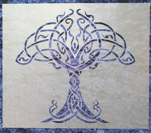 Stencil tree life celtic - stencil,