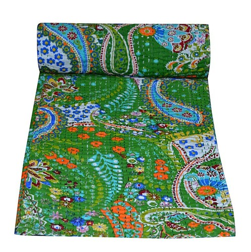 Reversible paisley kantha - reversible,