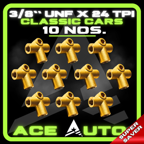 10x brake pipe brass 3 - pipe,