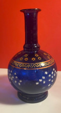 Bohemian Style Bottle Cobalt